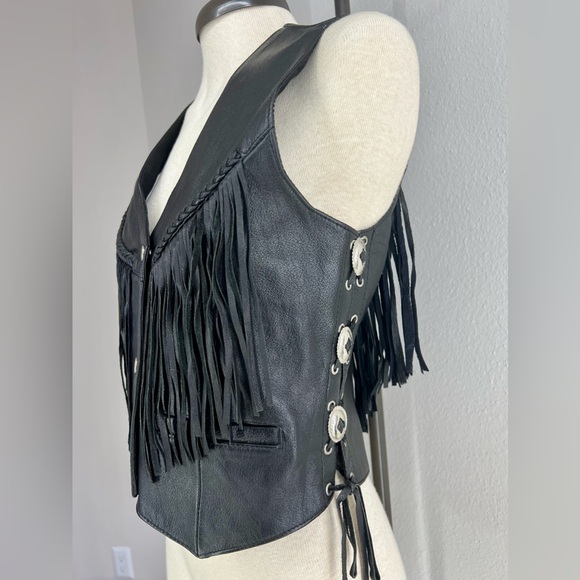 Vintage Hudson Leather Vest Size XS - Picture 3 of 4